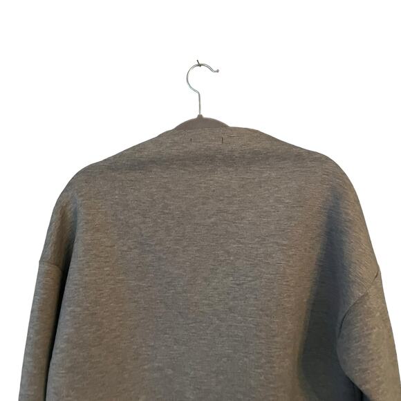 Whitney Eve Gray Scuba Sweatshirt Womans Medium Zipper Accents NEW Streetwear - Picture 5 of 12